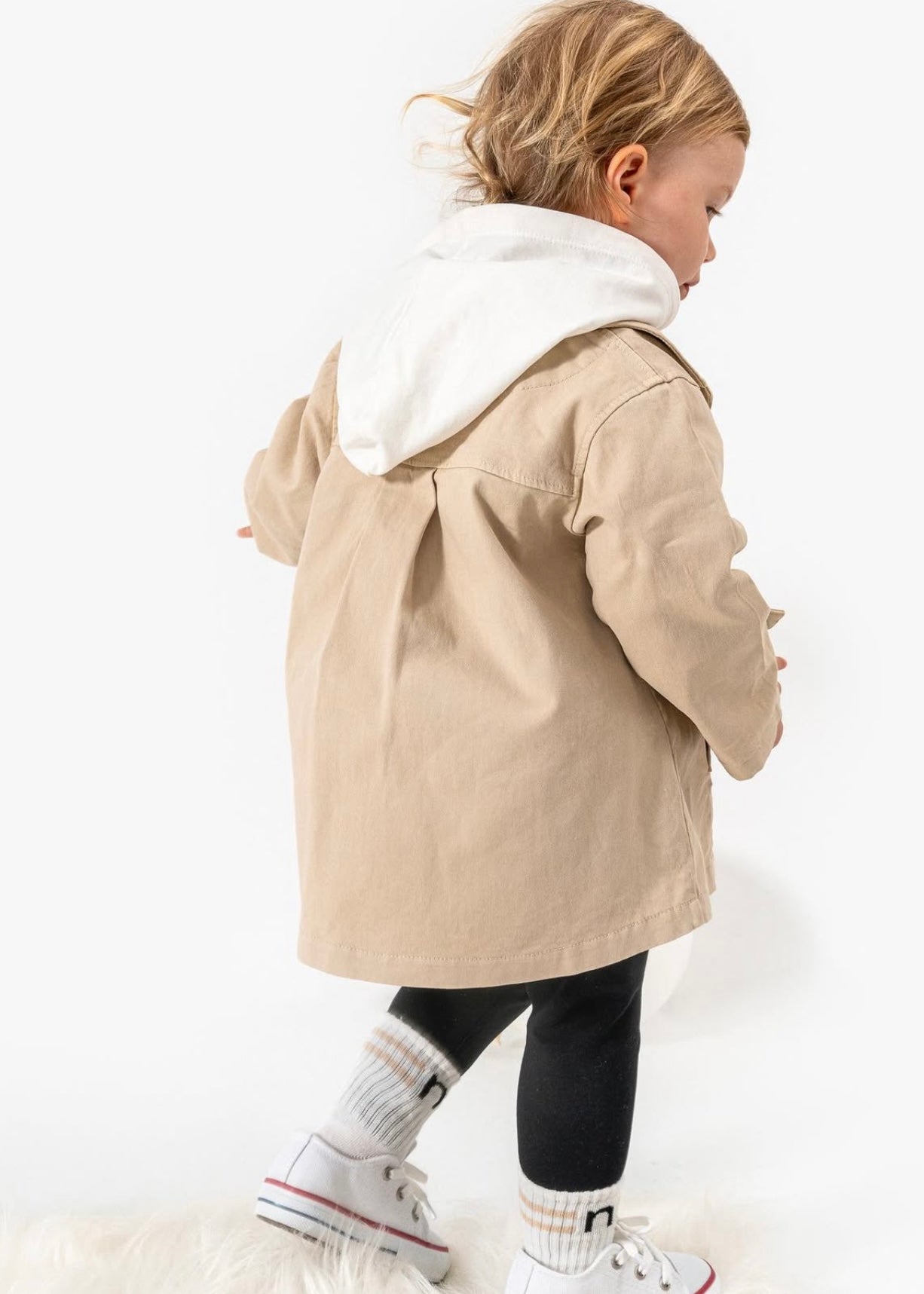 Ensemble bébé fille 4 pièces – sweat, veste, legging et chaussettes