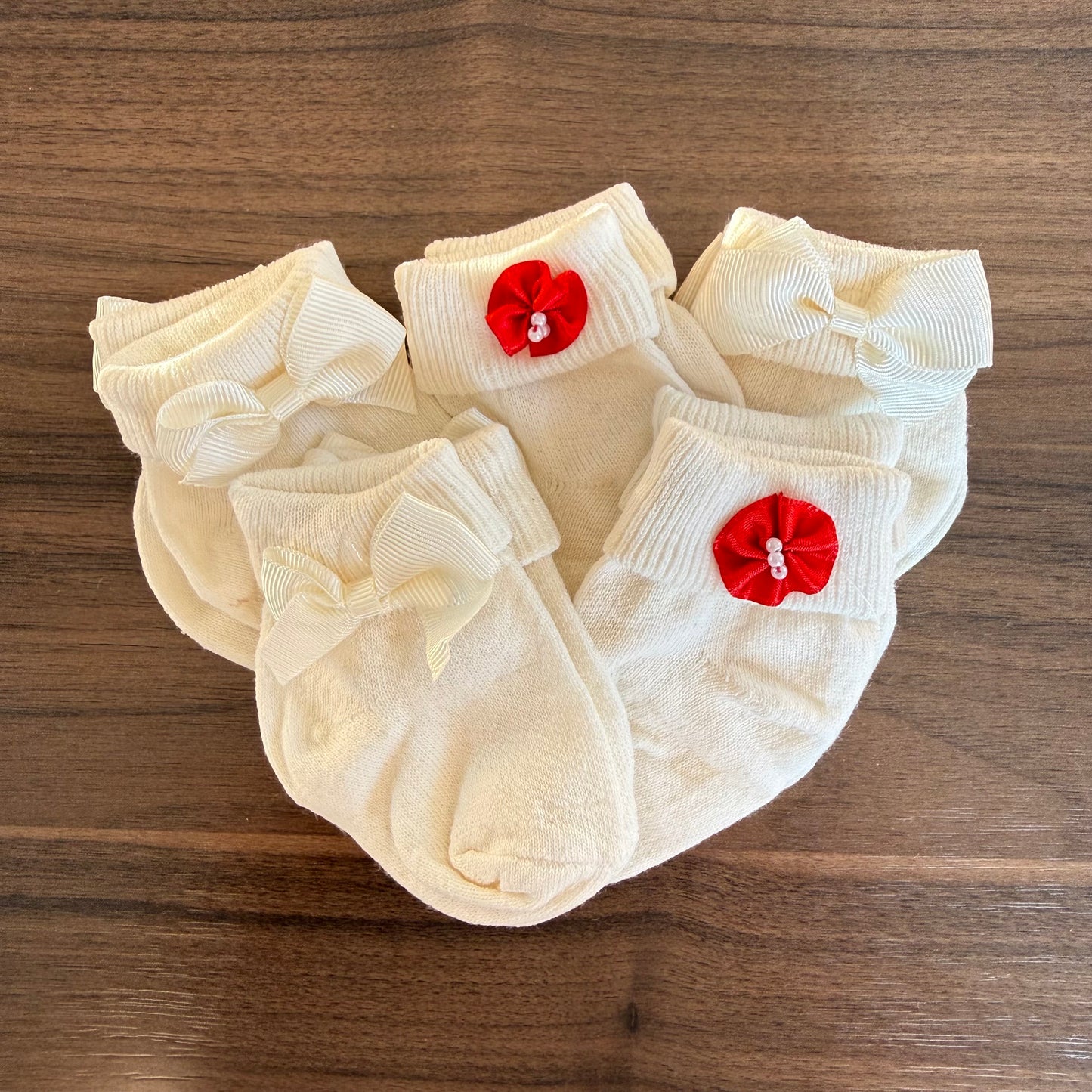 Chaussettes bébé en lot de 5 ou 6 paires