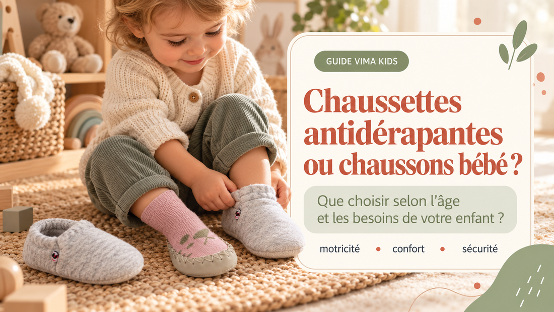 Chaussettes antidérapantes ou chaussons bébé : que choisir ?