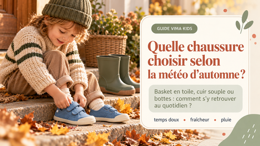 Quelle chaussure enfant choisir selon la météo d’automne ?