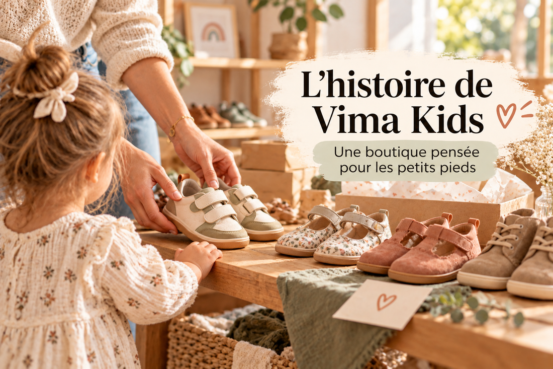 L’histoire de Vima Kids : une boutique pensée pour les petits pieds
