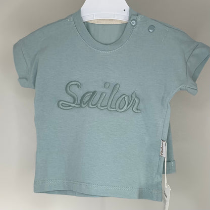 Ensemble été 2 pièces bébé garçon Sailor bleu