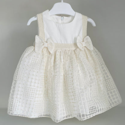 Robe bébé écrue brodée