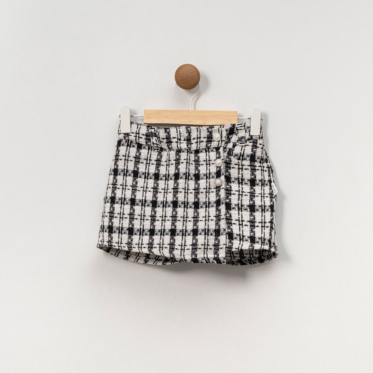 Jupe-short fille à carreaux – Style écolière