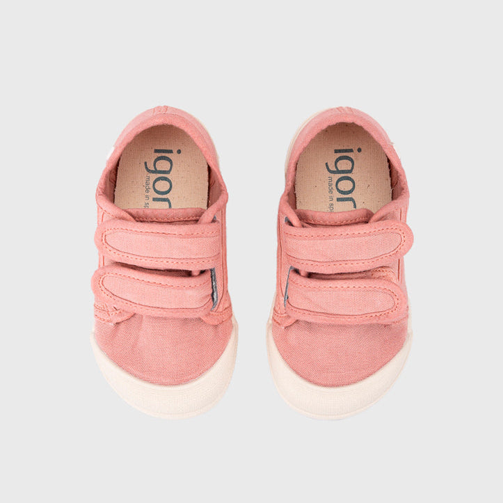 Baskets barefoot LONA V. en toile à scratchs Igor – Chaussures enfant