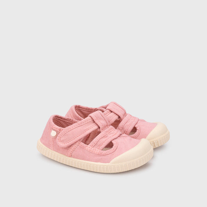 Igor Berri – Sandales toile Barefoot Wide pour Enfant – Adaptées aux Pieds Larges – Semelle Souple physiologique