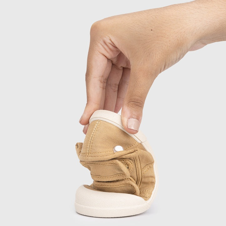 Baskets barefoot enfant IGOR Lona V – couleur Céréal – flexibilité verticale