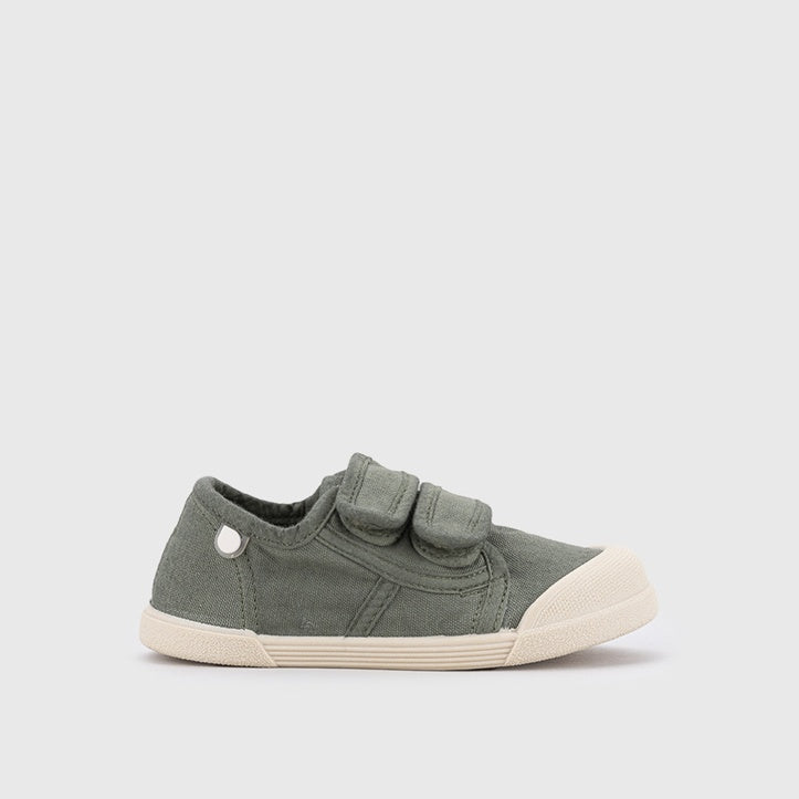 Baskets barefoot enfant IGOR Lona V – couleur Kaki – vue de profil
