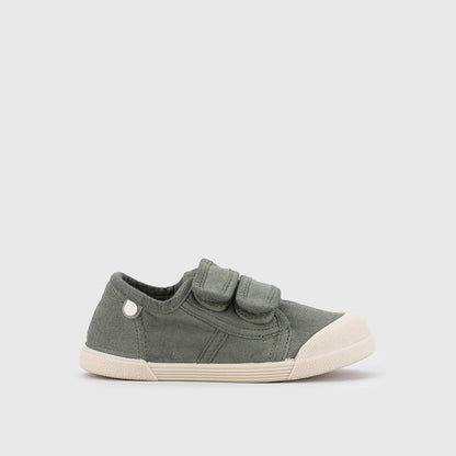 Baskets barefoot enfant IGOR Lona V – couleur Kaki – vue de profil