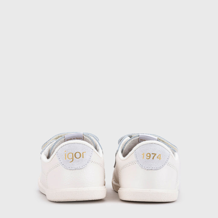 Baskets barefoot enfant IGOR Tennis – couleur Blanco – vue 5
