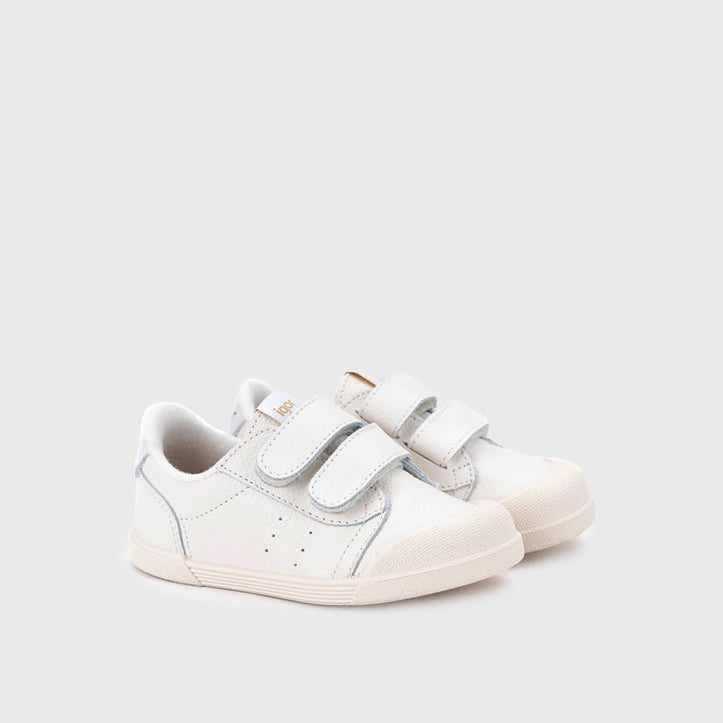 Baskets barefoot enfant IGOR Tennis blanco – vue trois-quarts