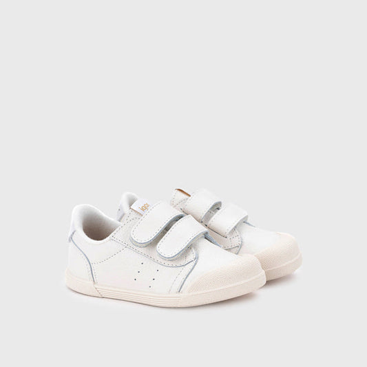 Baskets barefoot enfant IGOR Tennis blanco – vue trois-quarts