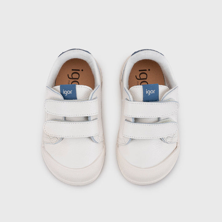 Baskets barefoot enfant IGOR Tennis jeans – vue du dessus