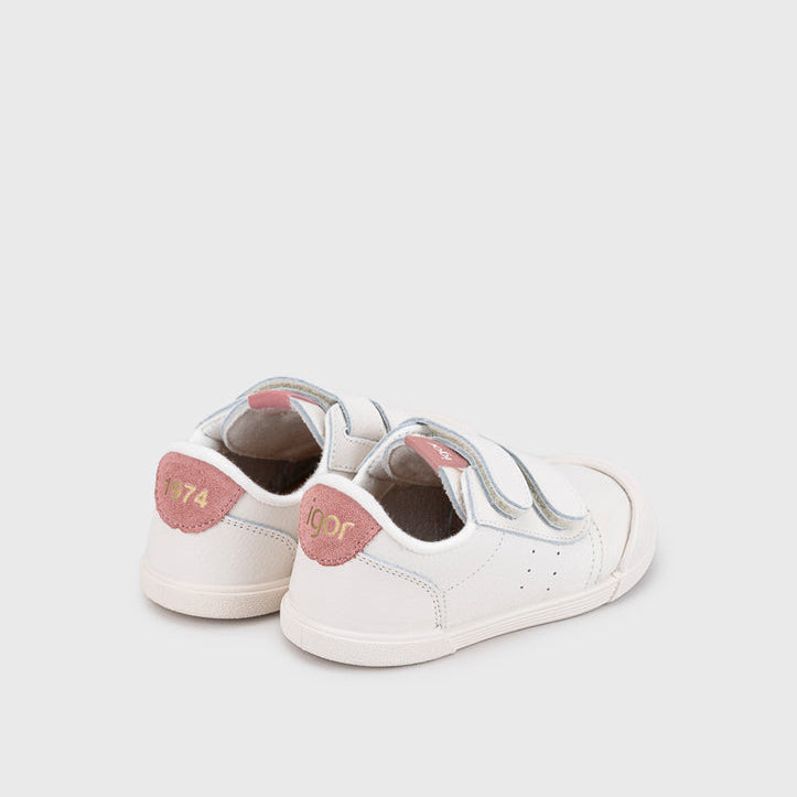 Baskets barefoot enfant IGOR Tennis rosa – vue arrière