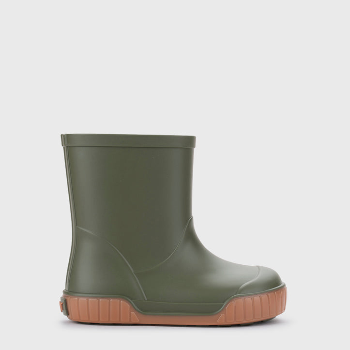 Bottes de pluie barefoot enfant IGOR PAU – couleur PAU Kaki – vue 2