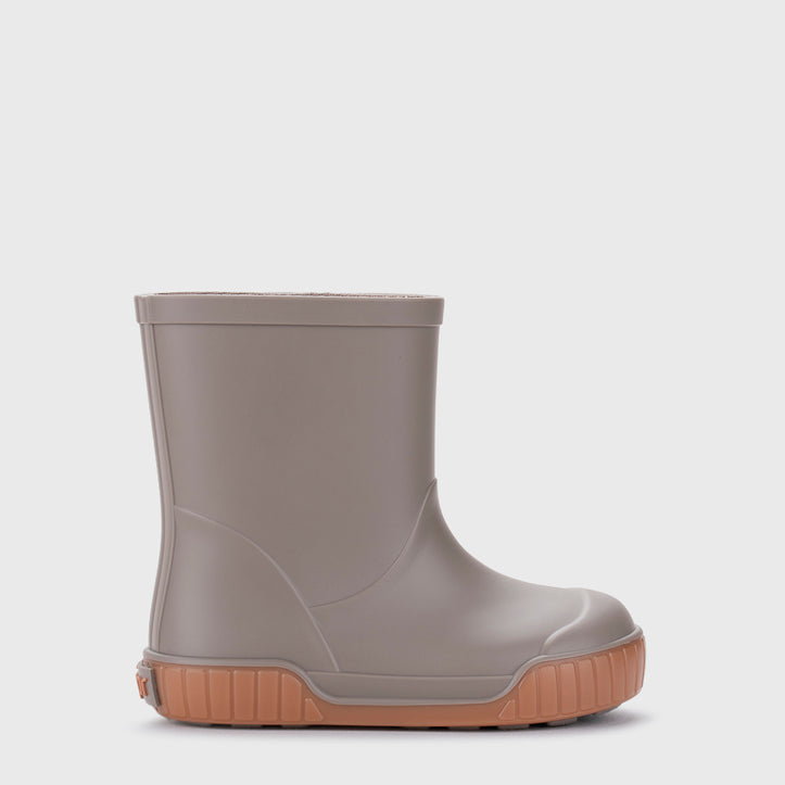 Bottes de pluie barefoot enfant IGOR PAU – couleur PAU Taupe – vue 2