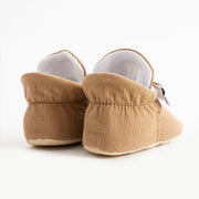 coton brun bouton