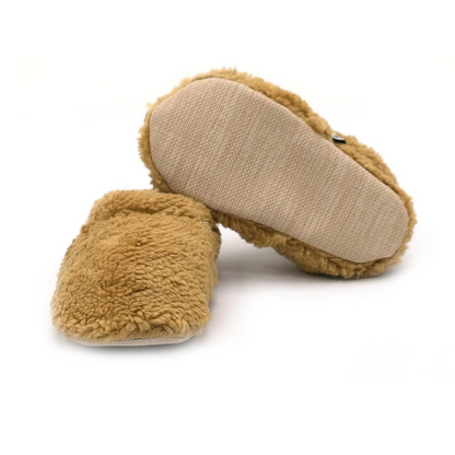 Chaussons physiologiques enfant Fluffy – couleur fluffy beige élastique – vue 2