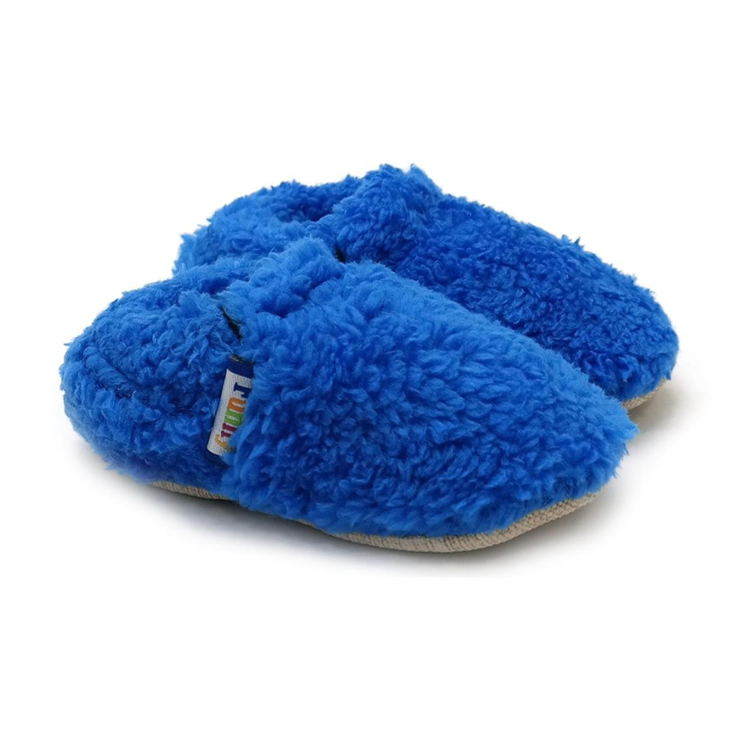 Chaussons physiologiques enfant Fluffy – couleur fluffy bleu élastique – vue 4