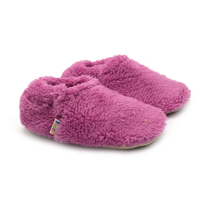 Chaussons physiologiques enfant Fluffy – couleur fluffy rose élastique – vue 1