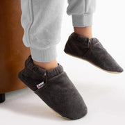 velours anthracite élastique