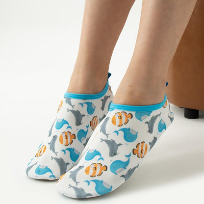 Chaussons de piscine enfant – motif poisson – vue principale