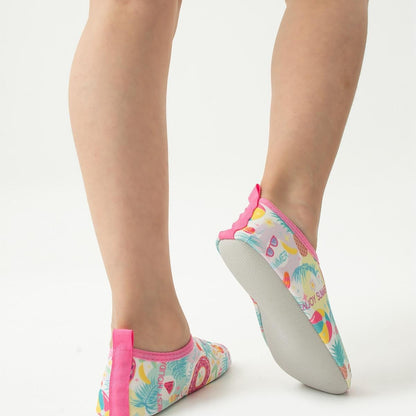 Chaussons de piscine enfant – motif summer – vue de la semelle