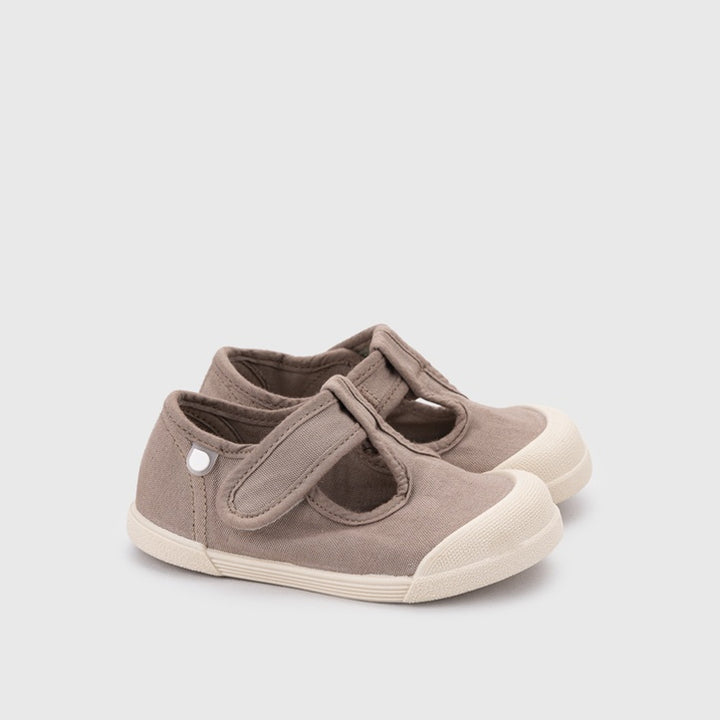 IGOR Lona Pepito Chaussures barefoot enfant en toile – Semelle souple zéro drop, respirantes, fermeture velcro