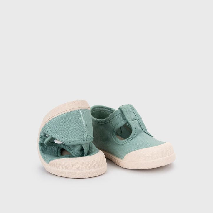 Chaussures barefoot enfant IGOR Lona Pepito – Toile – couleur Matcha – vue 1