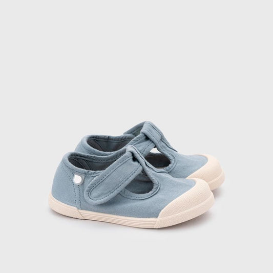 Chaussures barefoot enfant IGOR Lona Pepito – Toile – couleur Oceano – vue 1