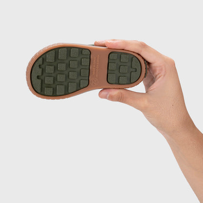 Bottes de pluie barefoot enfant IGOR PAU Kaki – semelle extérieure