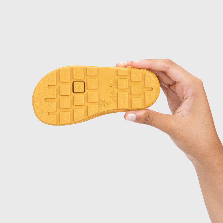 Bottes de pluie fourrées barefoot enfant IGOR Yogi Borreguito Amarillo – semelle extérieure