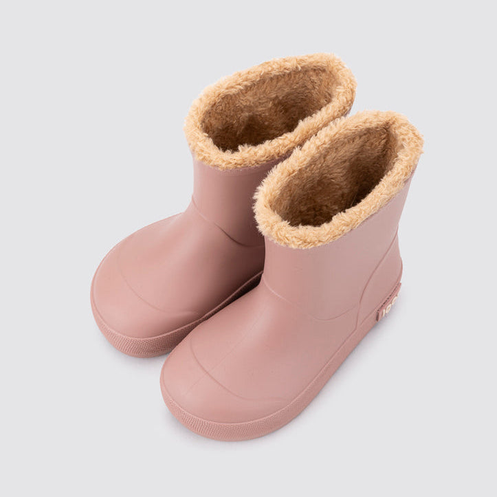 Bottes de pluie fourrées barefoot enfant IGOR Yogi Borreguito Rosa – vue du dessus