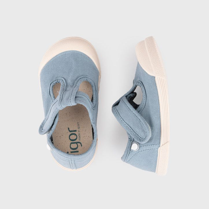 Chaussures IGOR Lona Pepito toile enfant barefoot souples – Scratch | Été & quotidien