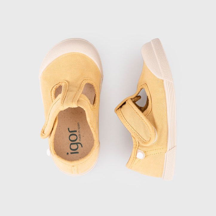 Chaussures IGOR Lona Pepito toile enfant barefoot souples – Scratch | Été & quotidien