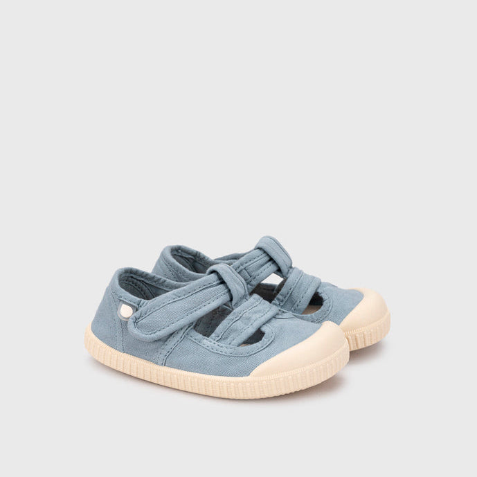 Sandales barefoot enfant IGOR Berri Wide – Pieds larges – couleur Oceano – vue 1