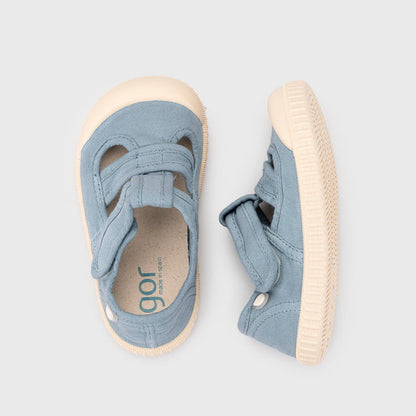 Sandales barefoot enfant IGOR Berri Wide – Pieds larges – couleur Oceano – vue 3