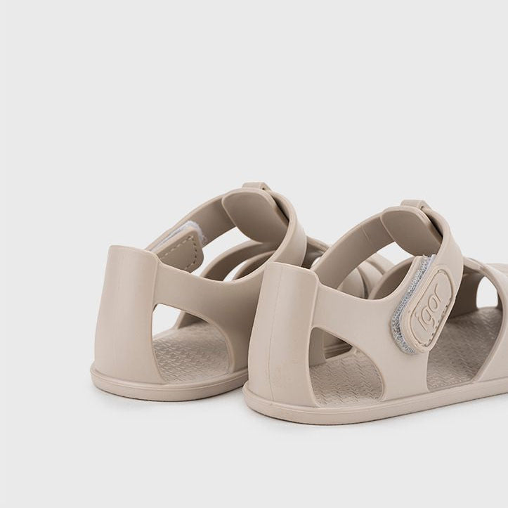 Sandales barefoot enfant IGOR Nemo – Plage et piscine – couleur Arena – vue 1