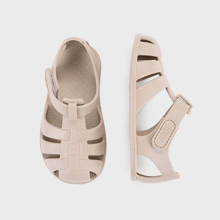 Sandales barefoot enfant IGOR Nemo – Plage et piscine – couleur Arena – vue 2