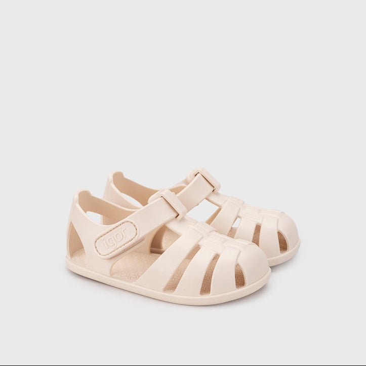 Sandales barefoot enfant IGOR Nemo – Plage et piscine – couleur Marfil – vue 1