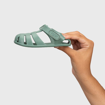 Sandales barefoot enfant IGOR Nemo – Plage et piscine – couleur Matcha – vue 1