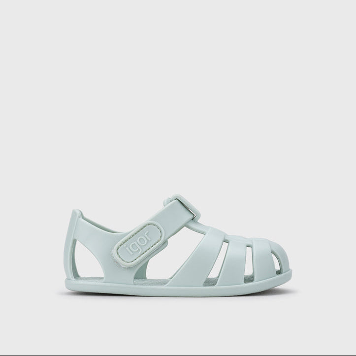 Sandales barefoot enfant IGOR Nemo – Plage et piscine – couleur Menta – vue 1
